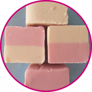 close up of drummerstick fudge