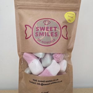 Freeze dried gummy sweet pouch mix