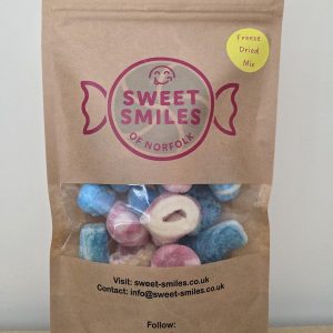 Freeze dried candy sweet pouch mix