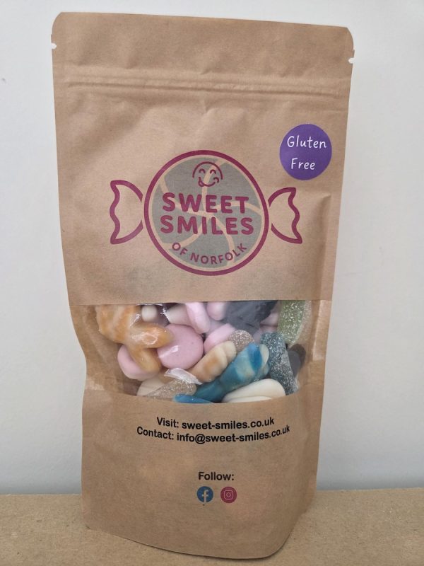Gluten free fruit flavour sweet pouch